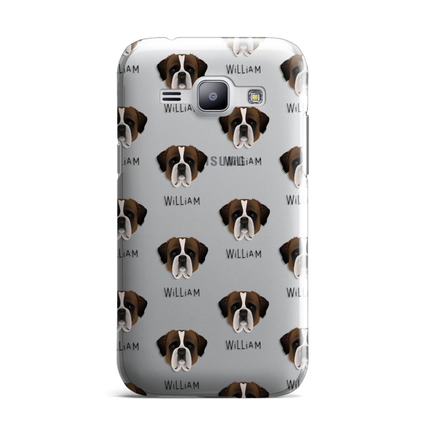 St Bernard Icon with Name Samsung Galaxy J1 2015 Case