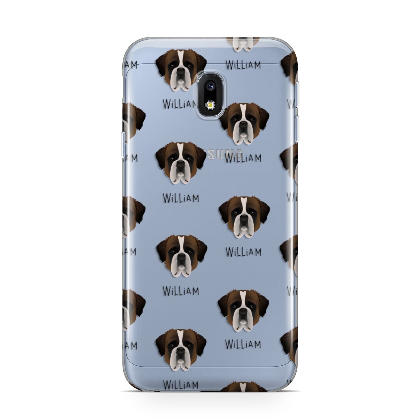 St Bernard Icon with Name Samsung Galaxy J3 2017 Case