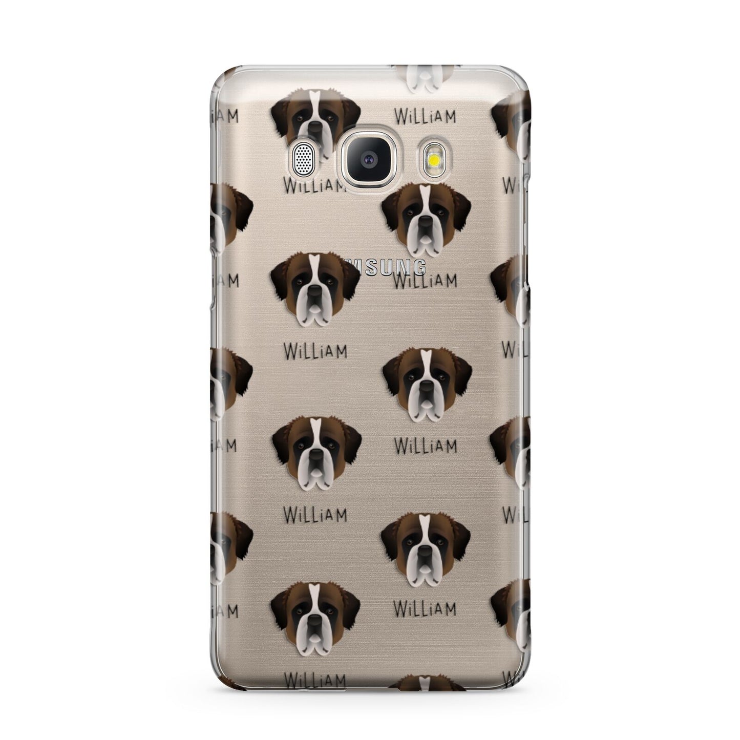 St Bernard Icon with Name Samsung Galaxy J5 2016 Case