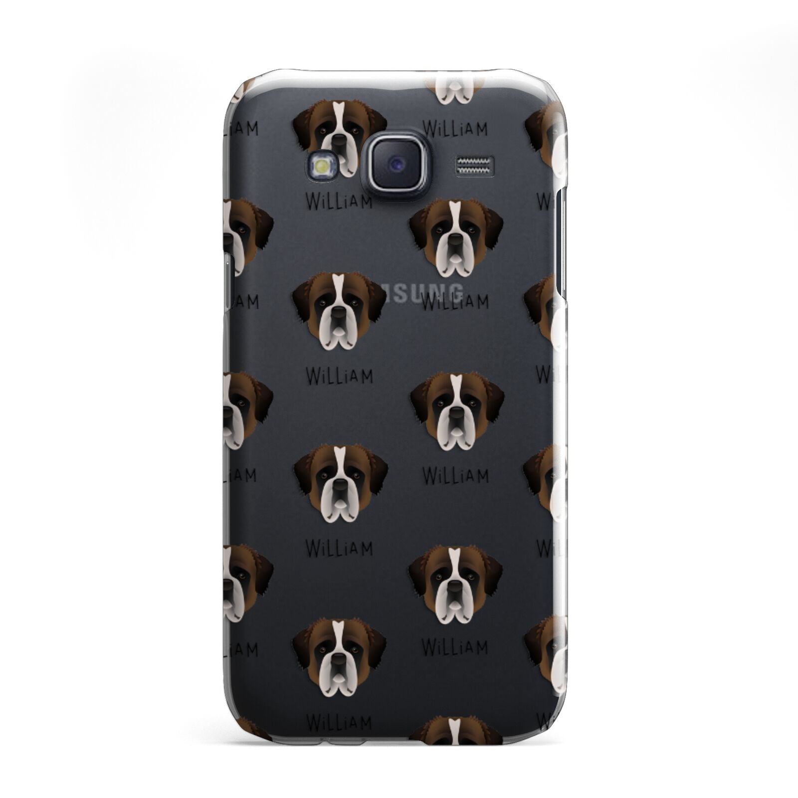 St Bernard Icon with Name Samsung Galaxy J5 Case