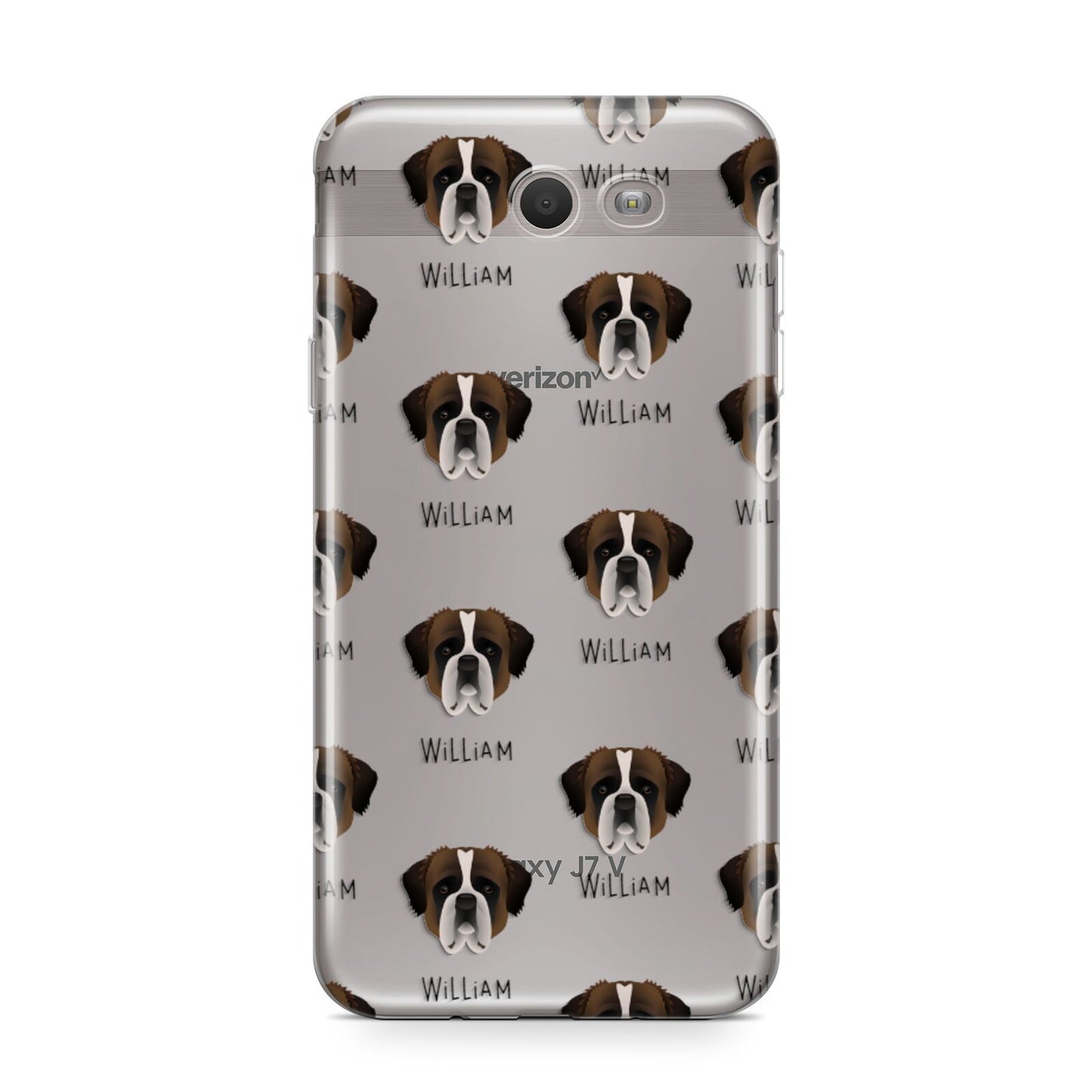 St Bernard Icon with Name Samsung Galaxy J7 2017 Case