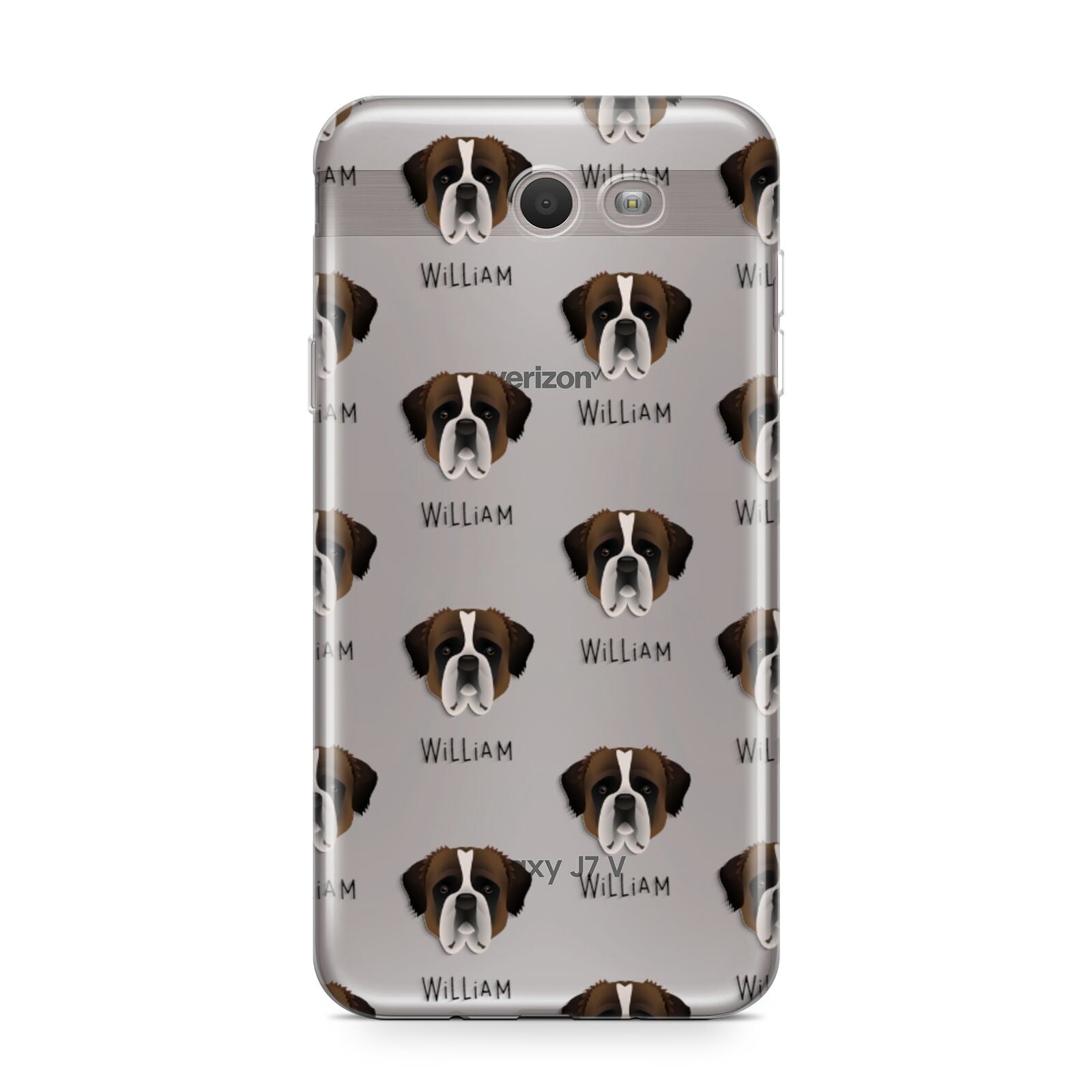 St Bernard Icon with Name Samsung Galaxy J7 2017 Case