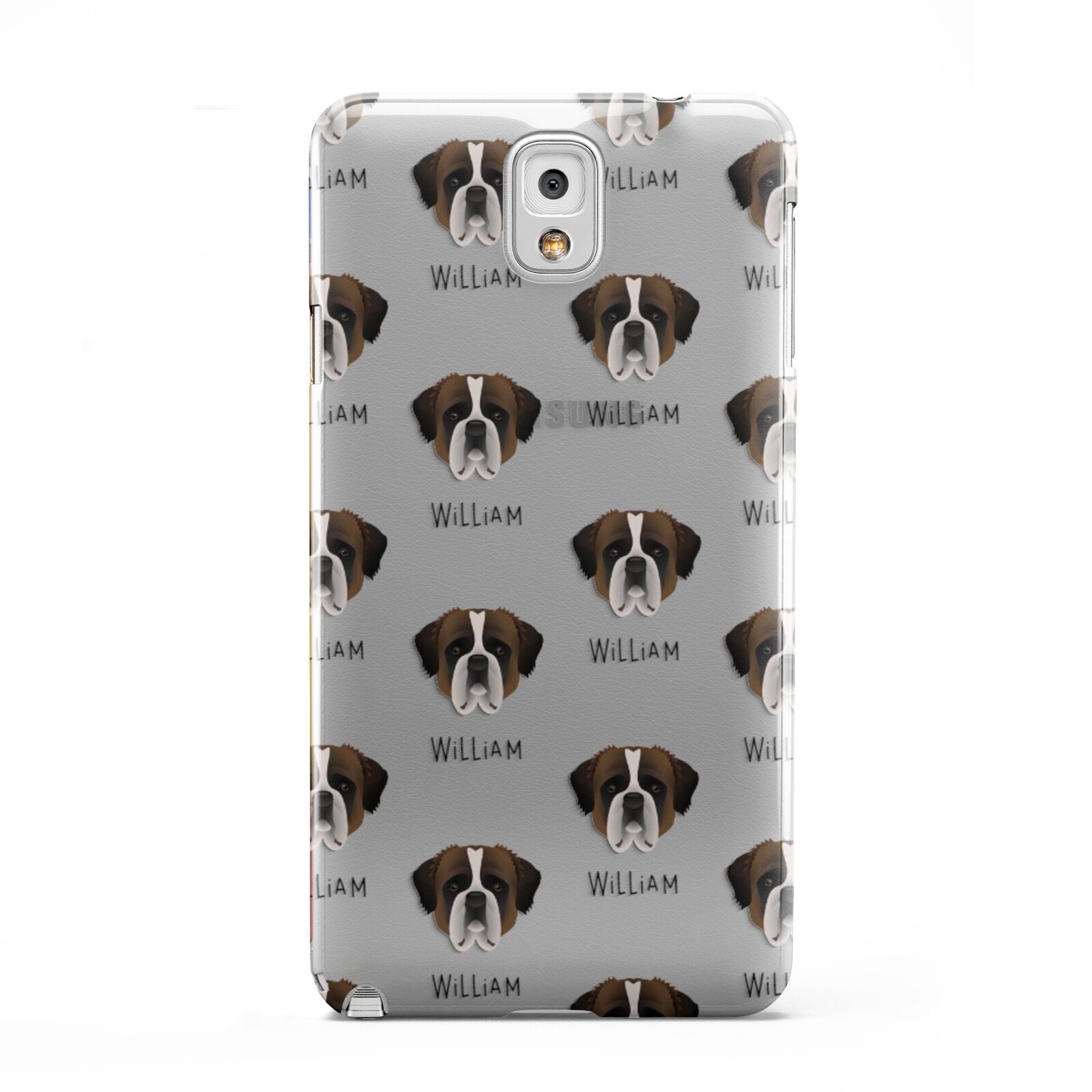 St Bernard Icon with Name Samsung Galaxy Note 3 Case