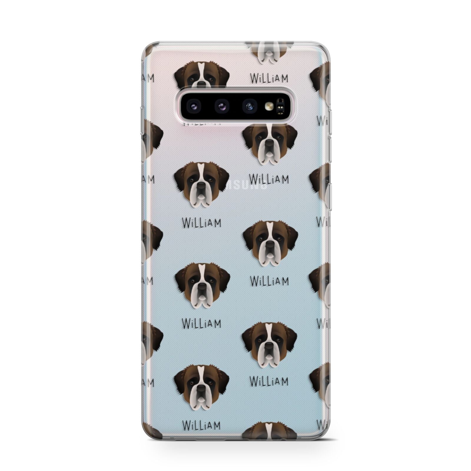 St Bernard Icon with Name Samsung Galaxy S10 Case