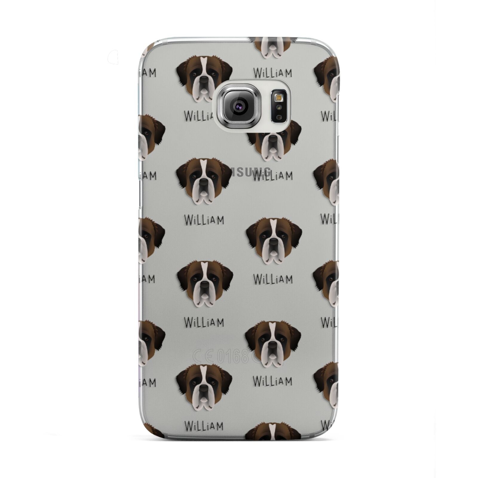 St Bernard Icon with Name Samsung Galaxy S6 Edge Case