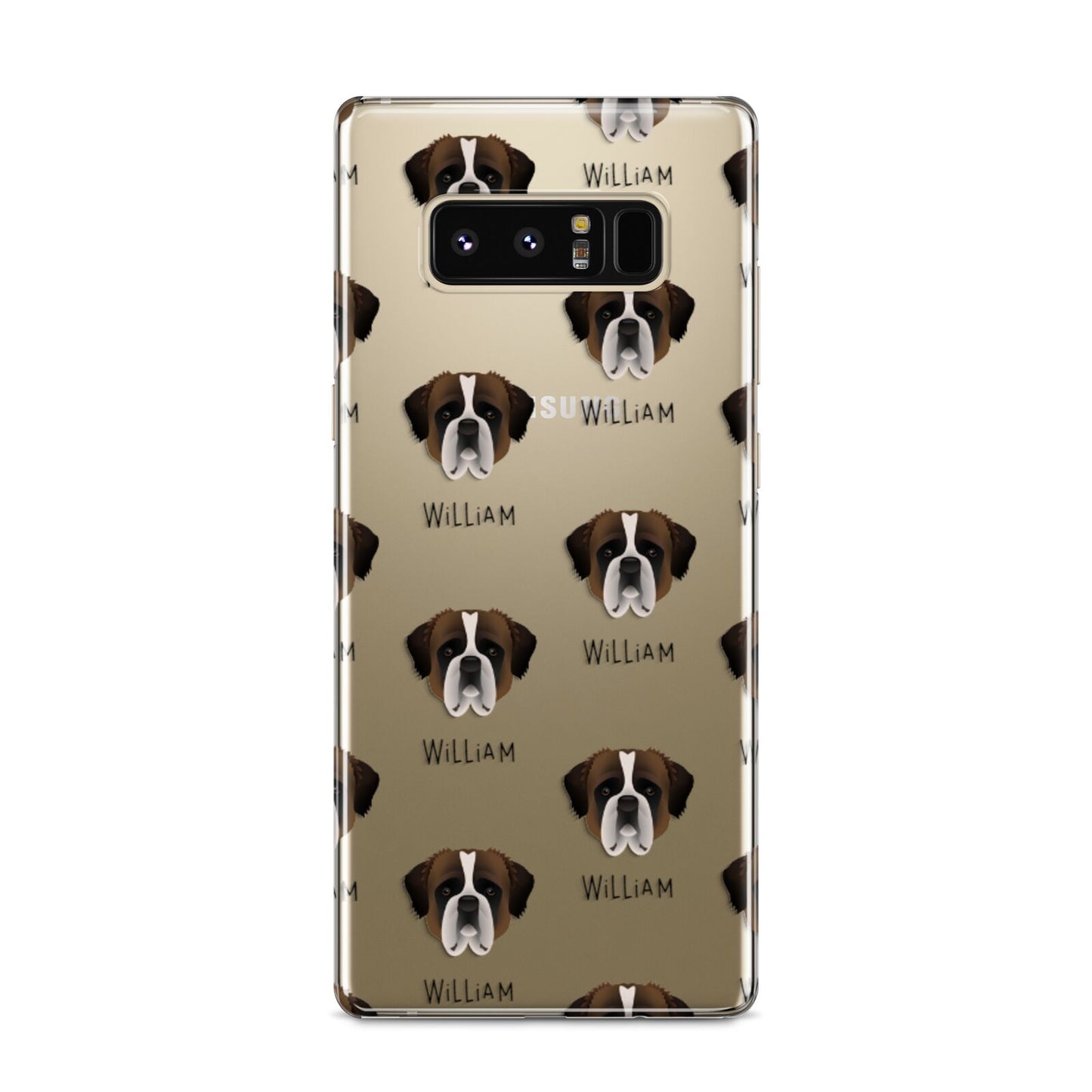 St Bernard Icon with Name Samsung Galaxy S8 Case