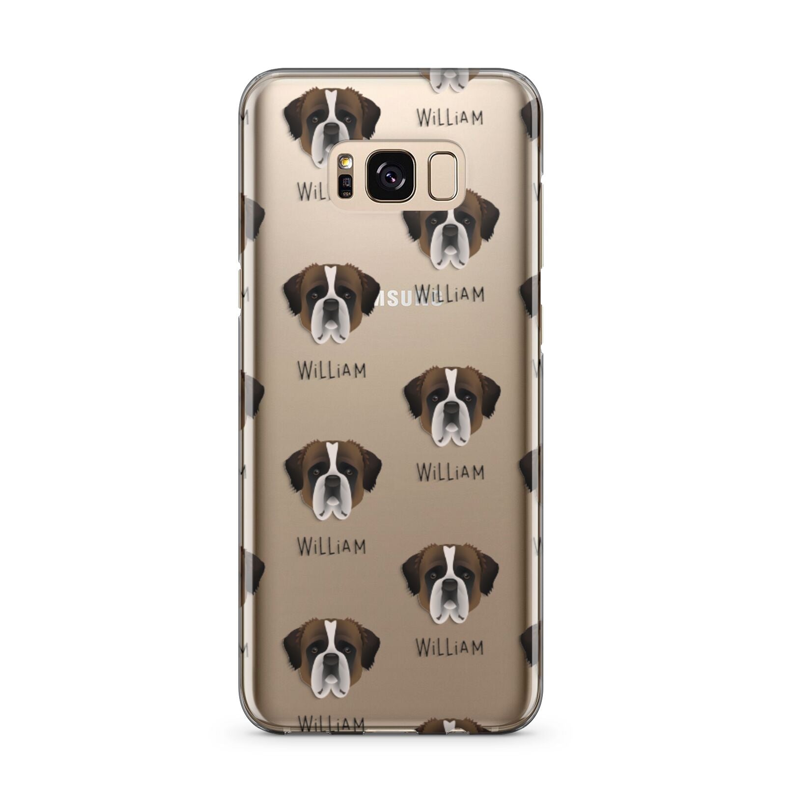 St Bernard Icon with Name Samsung Galaxy S8 Plus Case