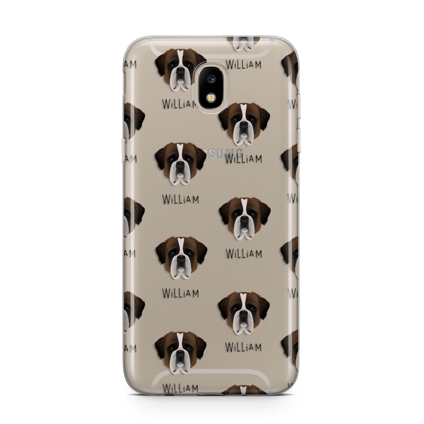 St Bernard Icon with Name Samsung J5 2017 Case