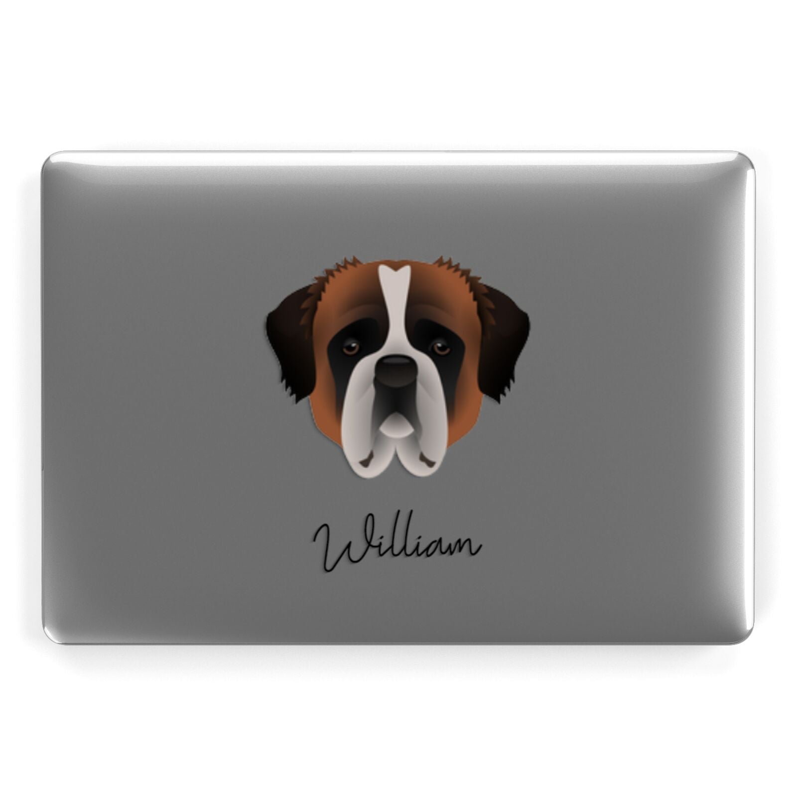 St Bernard Personalised Apple MacBook Case