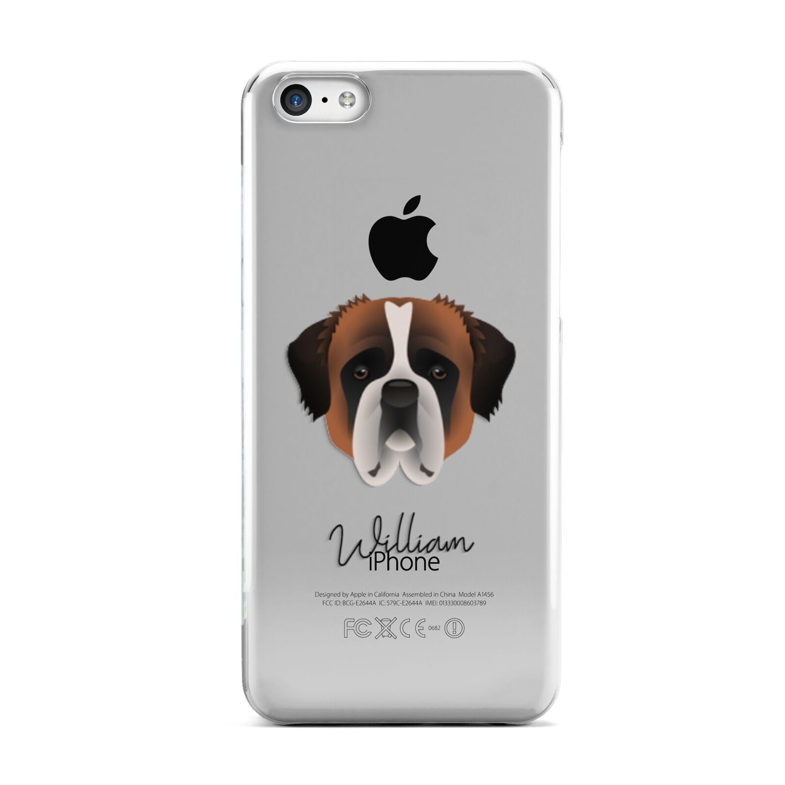 St Bernard Personalised Apple iPhone 5c Case