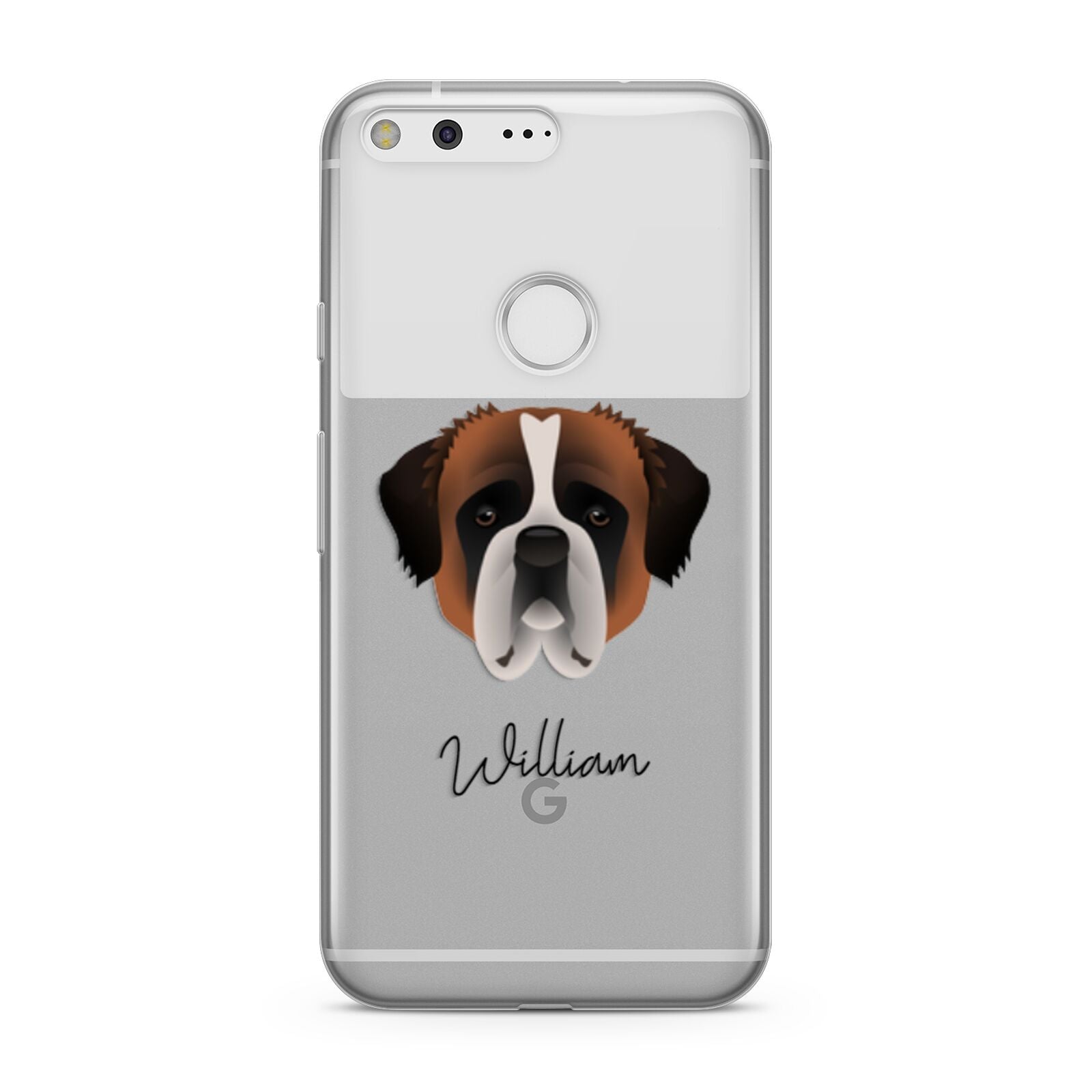 St Bernard Personalised Google Pixel Case