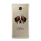 St Bernard Personalised Samsung Galaxy A9 2016 Case on gold phone