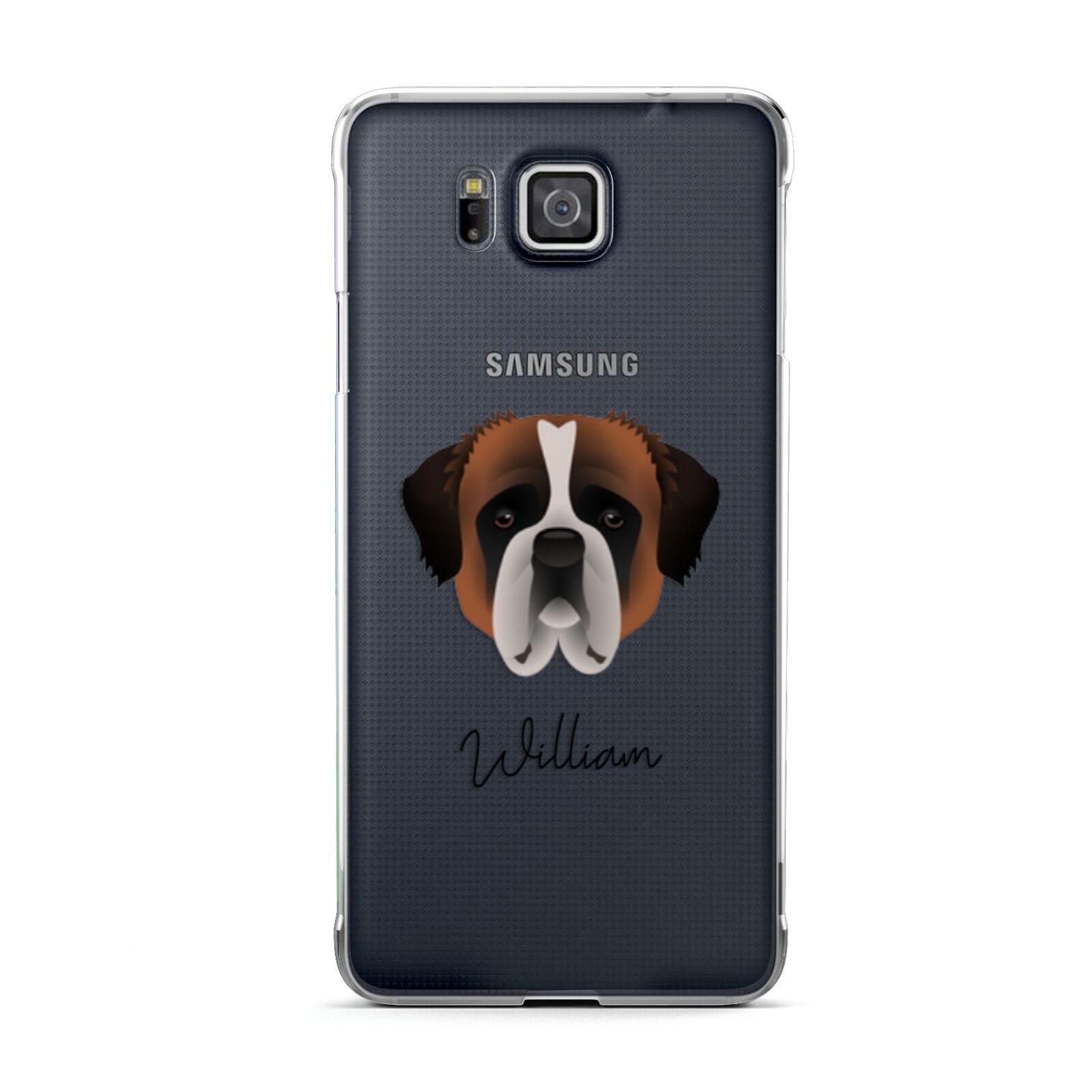 St Bernard Personalised Samsung Galaxy Alpha Case