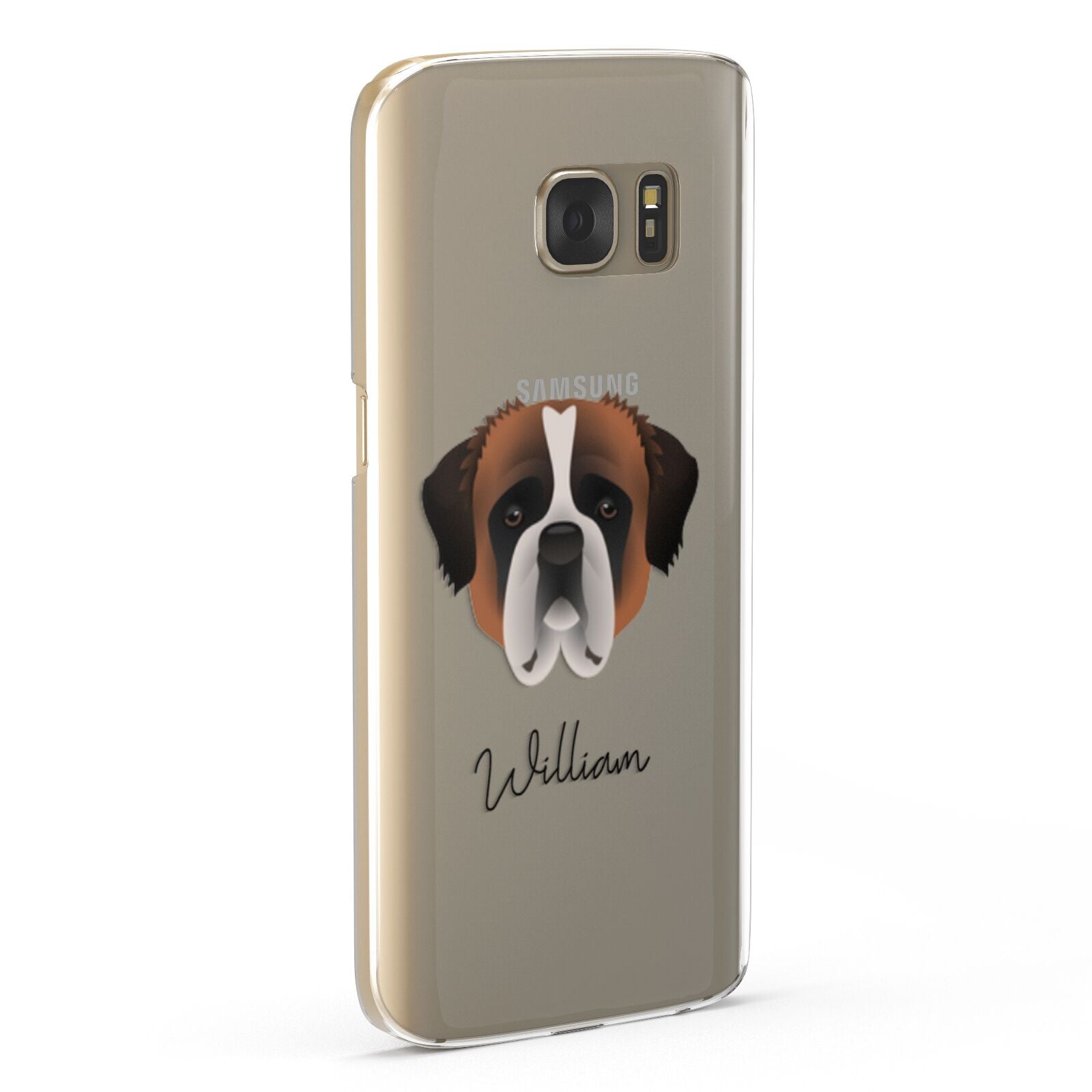 St Bernard Personalised Samsung Galaxy Case Fourty Five Degrees