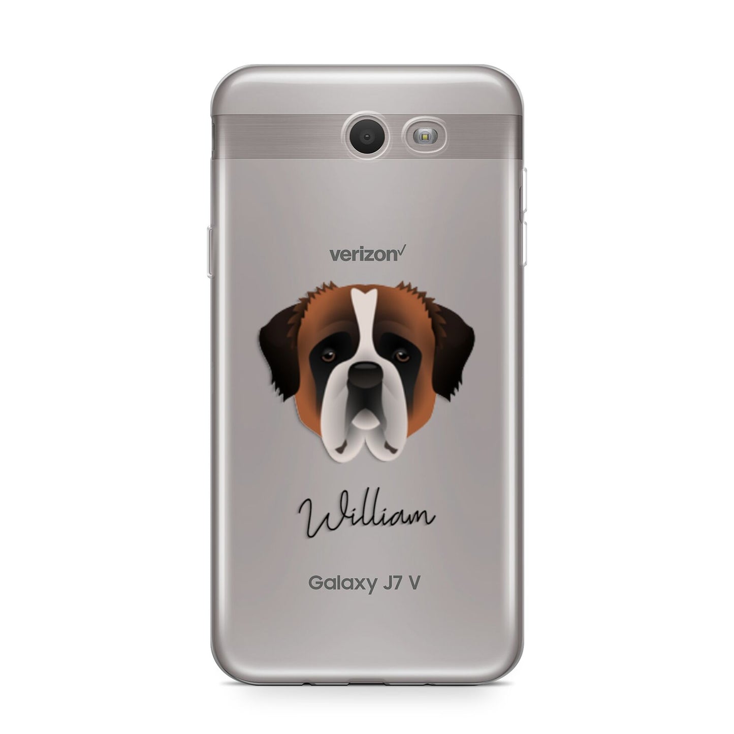 St Bernard Personalised Samsung Galaxy J7 2017 Case