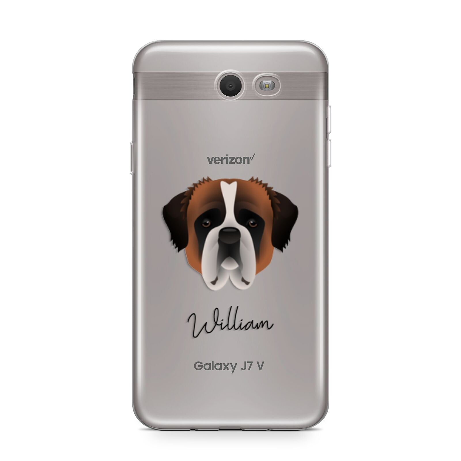 St Bernard Personalised Samsung Galaxy J7 2017 Case