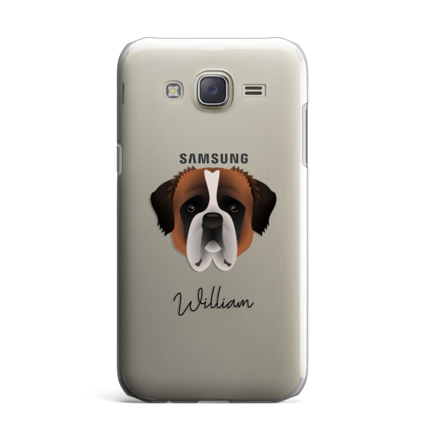 St Bernard Personalised Samsung Galaxy J7 Case