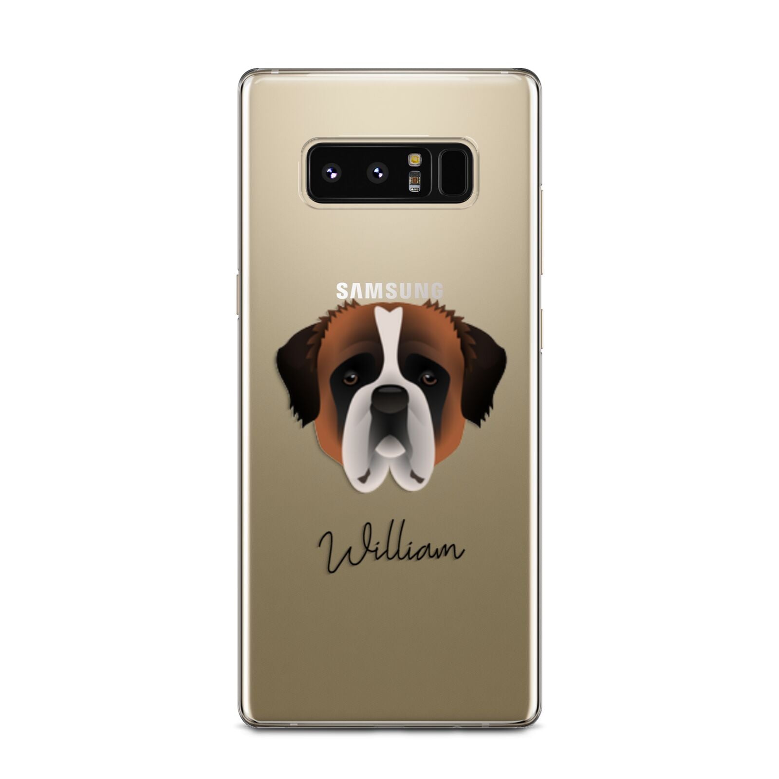 St Bernard Personalised Samsung Galaxy Note 8 Case