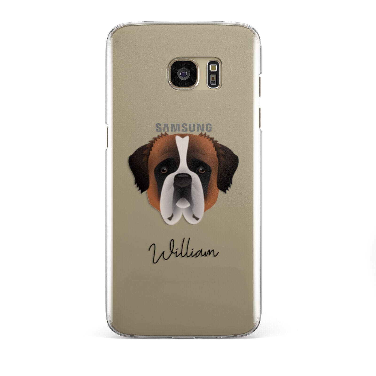 St Bernard Personalised Samsung Galaxy S7 Edge Case