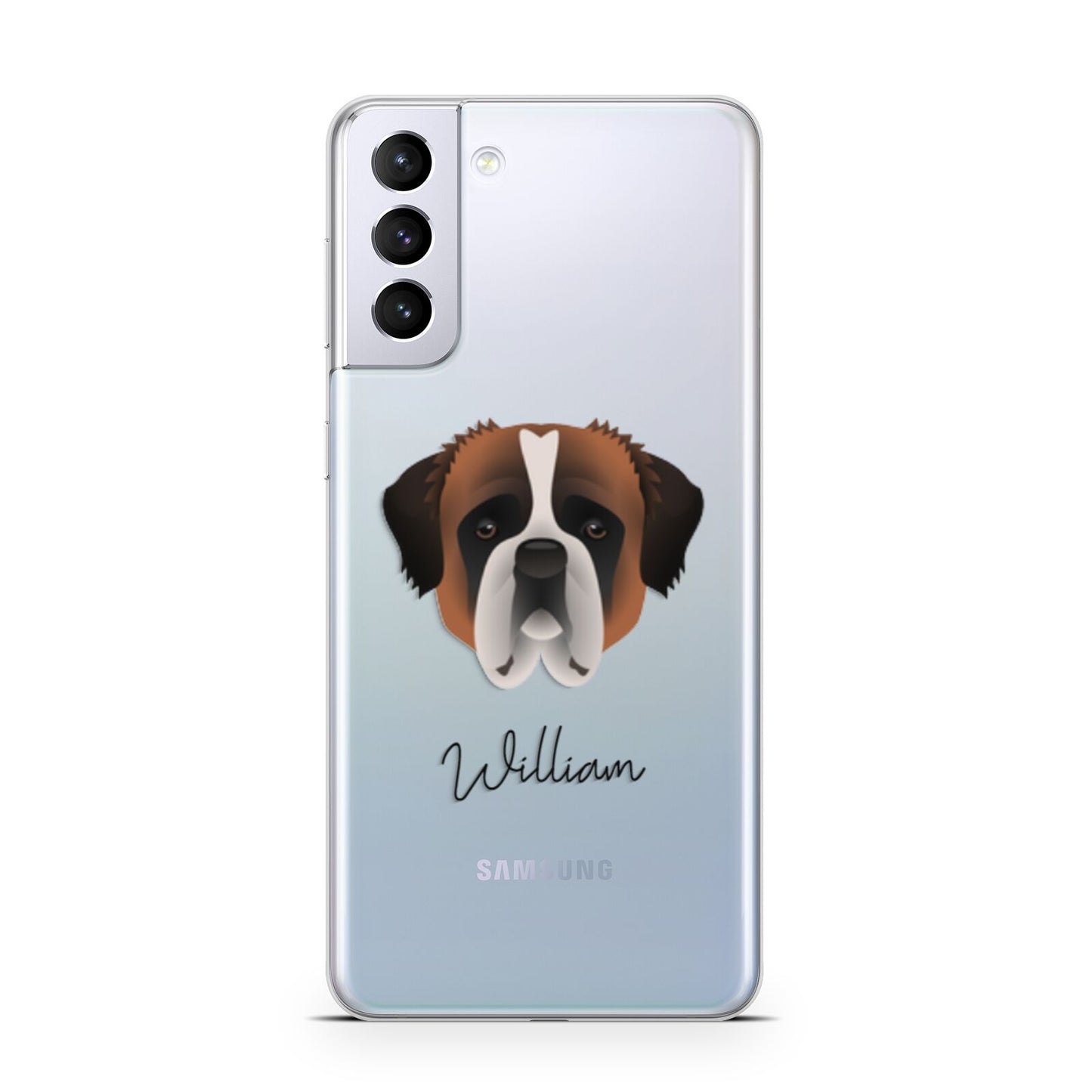 St Bernard Personalised Samsung S21 Plus Phone Case