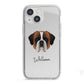 St Bernard Personalised iPhone 13 Mini TPU Impact Case with White Edges