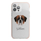 St Bernard Personalised iPhone 13 Pro Max TPU Impact Case with Pink Edges