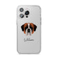 St Bernard Personalised iPhone 14 Pro Max Clear Tough Case Silver