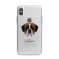 St Bernard Personalised iPhone X Bumper Case on Silver iPhone Alternative Image 1