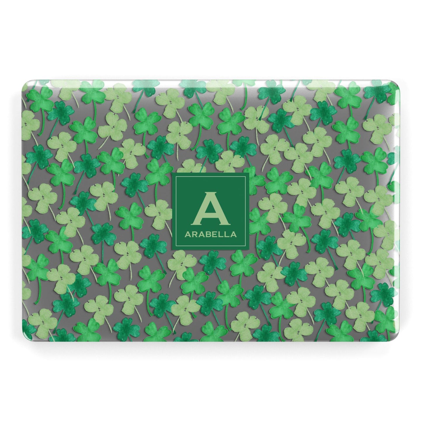 St Patricks Day Monogram Apple MacBook Case