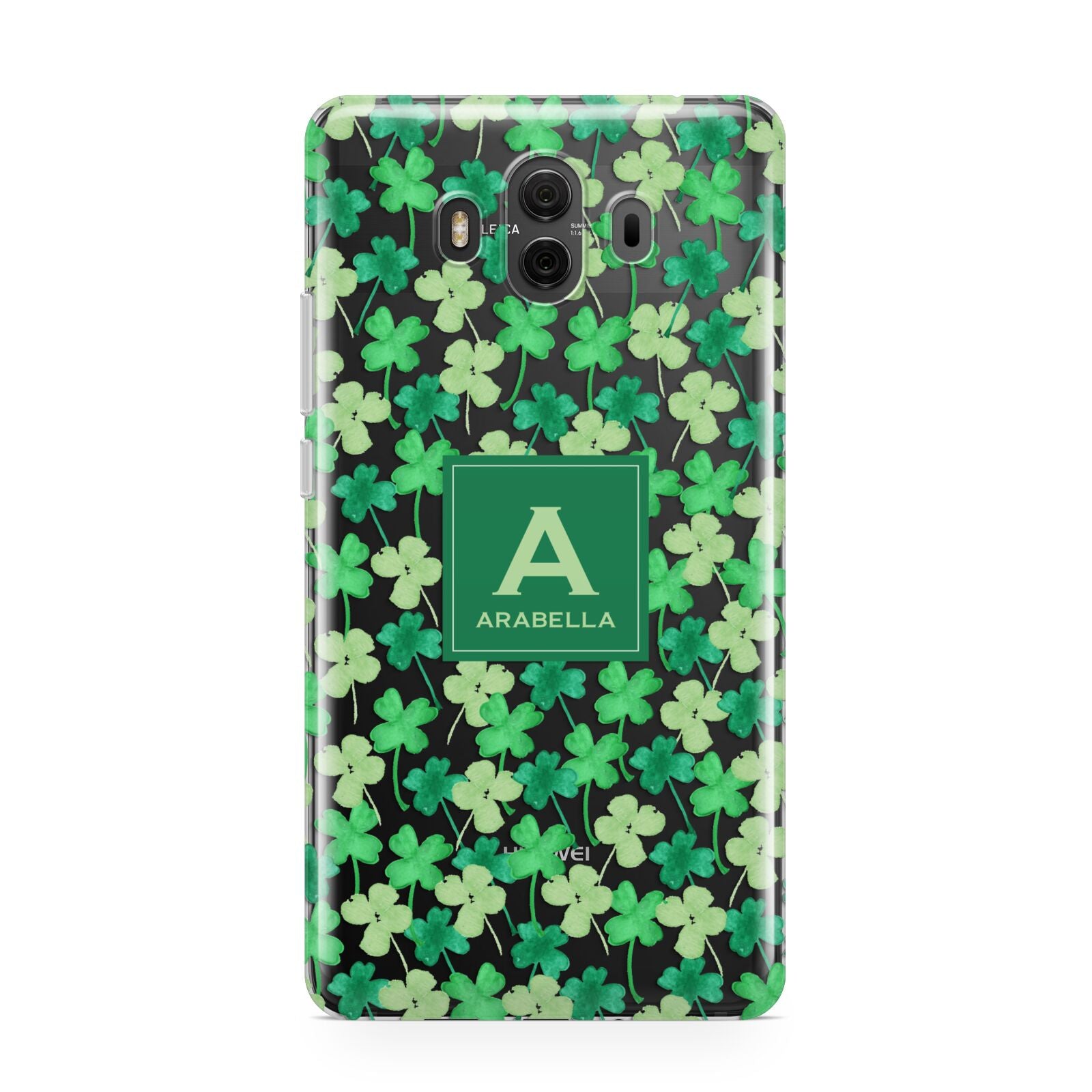 St Patricks Day Monogram Huawei Mate 10 Protective Phone Case