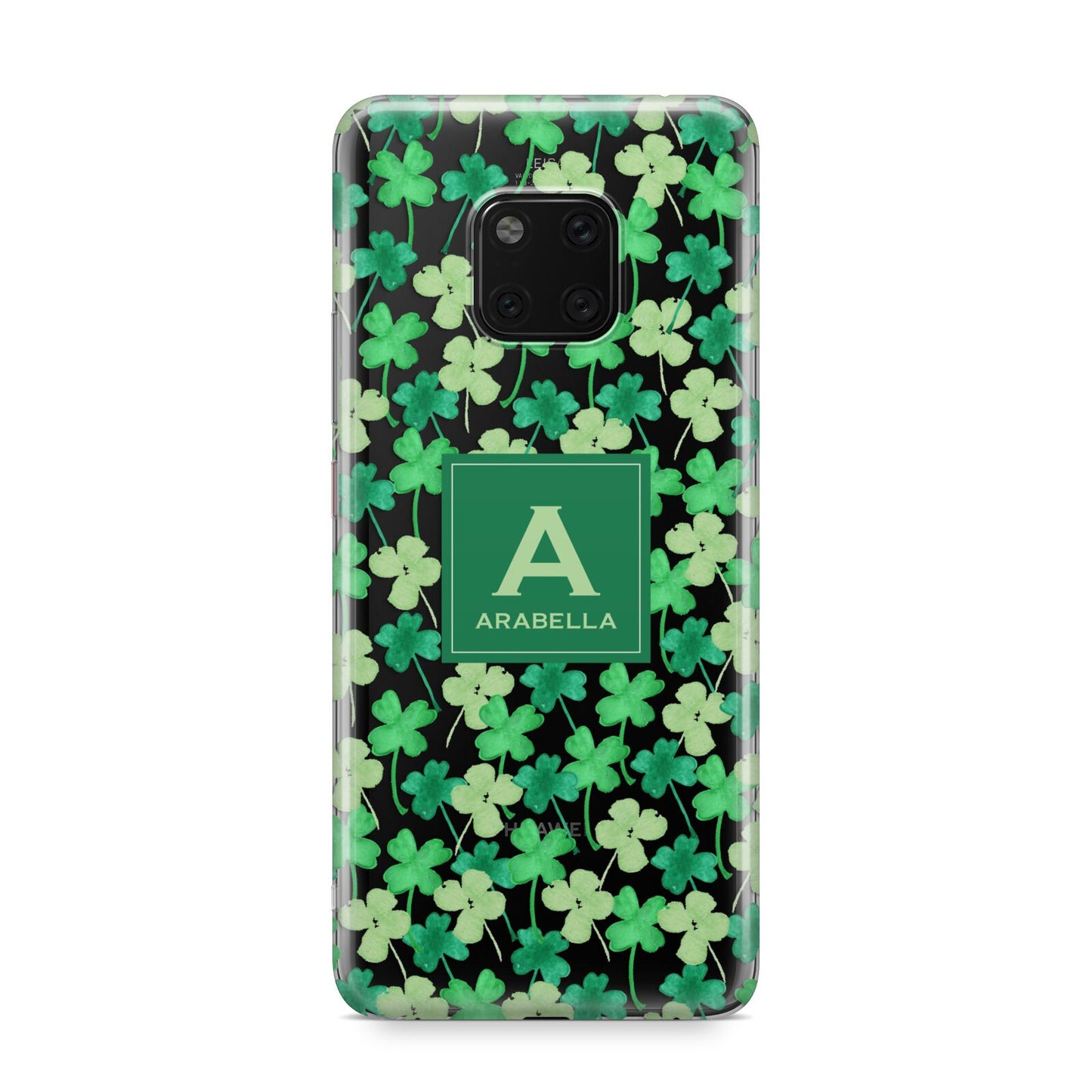 St Patricks Day Monogram Huawei Mate 20 Pro Phone Case