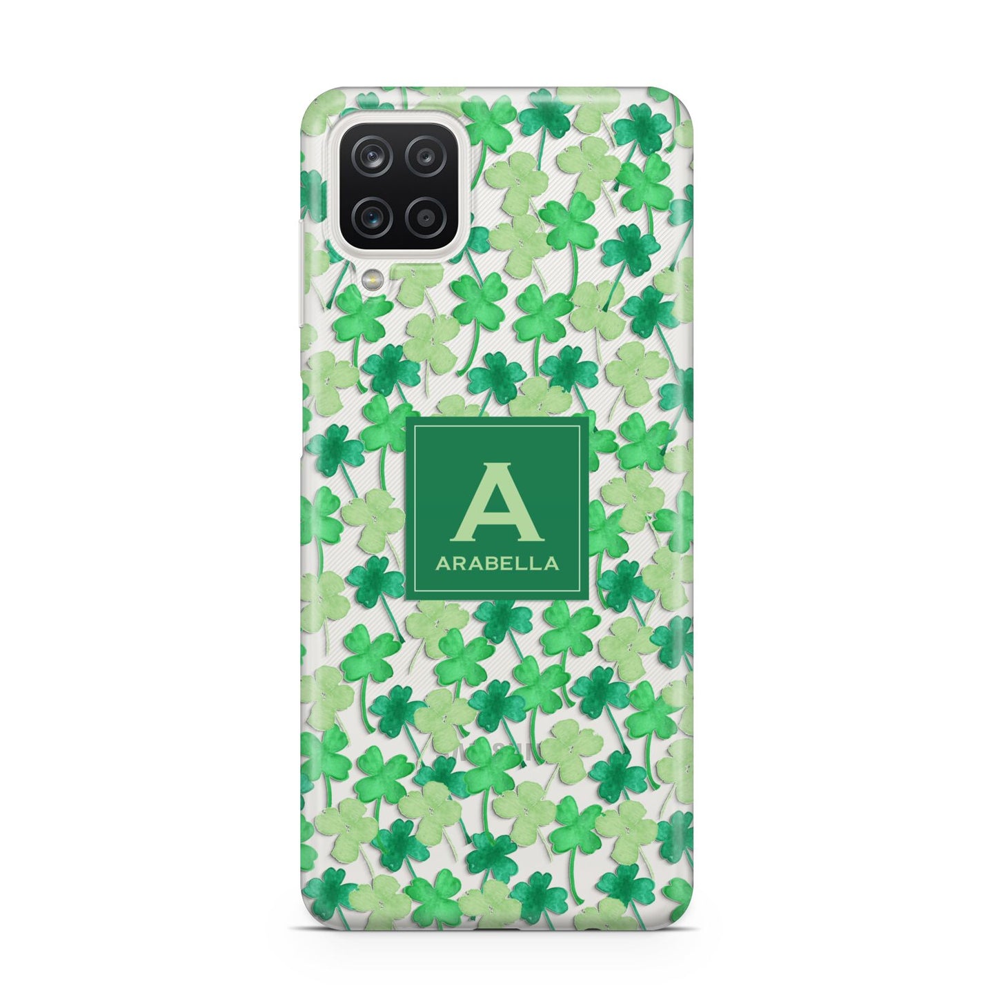 St Patricks Day Monogram Samsung A12 Case