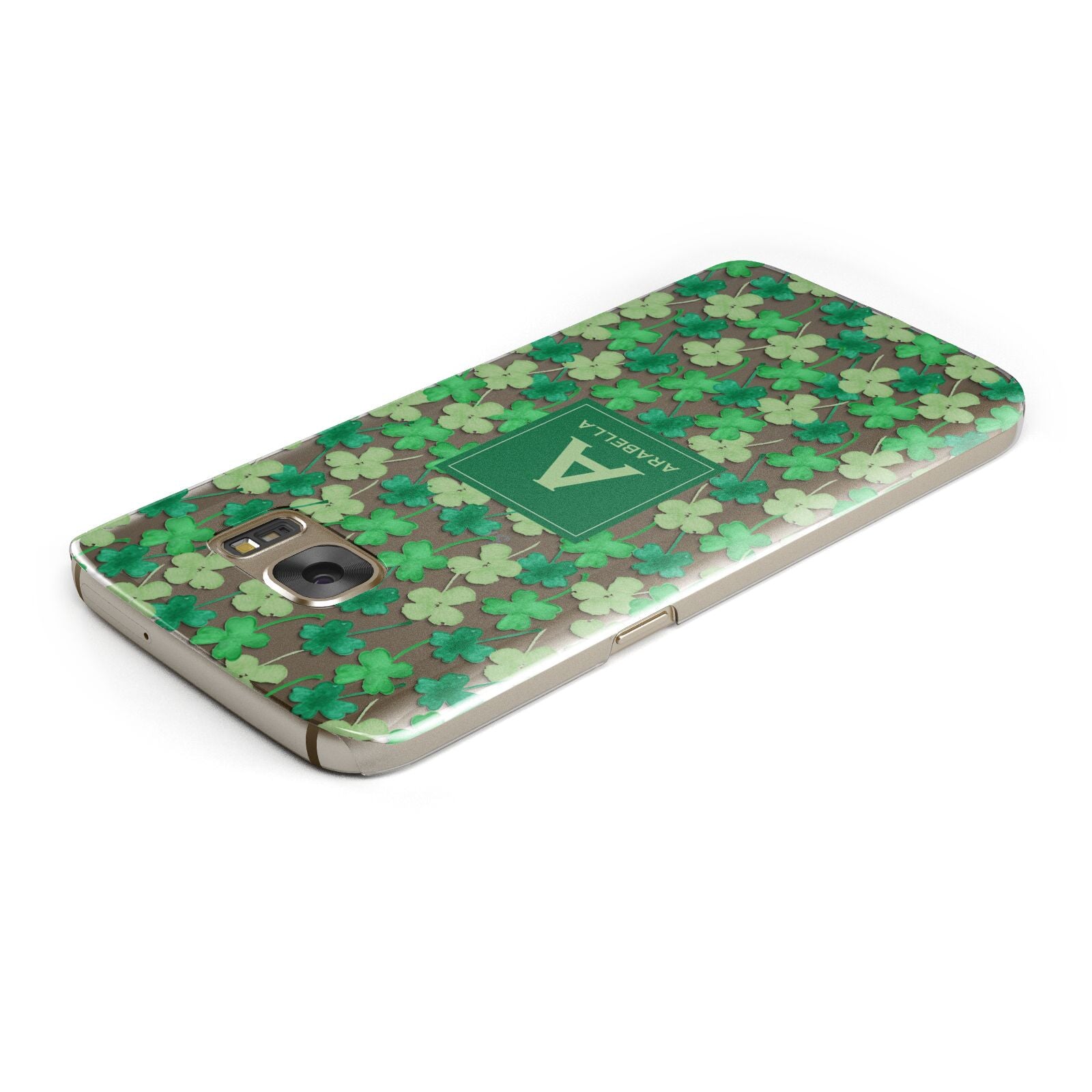 St Patricks Day Monogram Samsung Galaxy Case Top Cutout