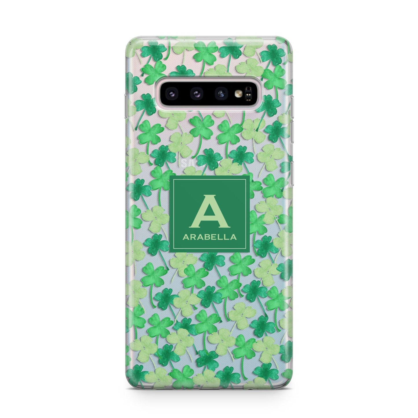 St Patricks Day Monogram Samsung Galaxy S10 Plus Case