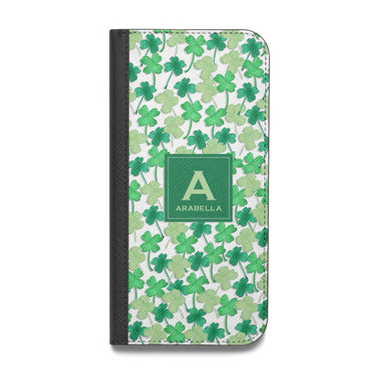 St Patricks Day Monogram Vegan Leather Flip iPhone Case