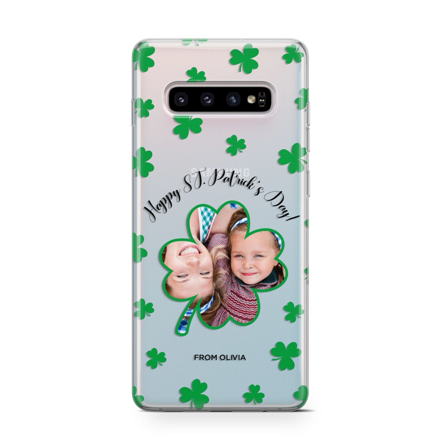 St Patricks Day Photo Upload Samsung Galaxy S10 Case