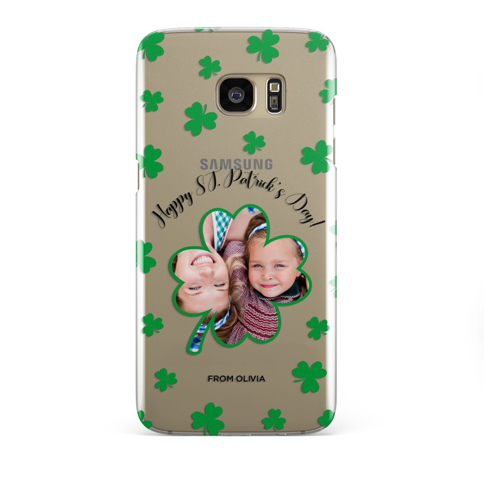 St Patricks Day Photo Upload Samsung Galaxy S7 Edge Case