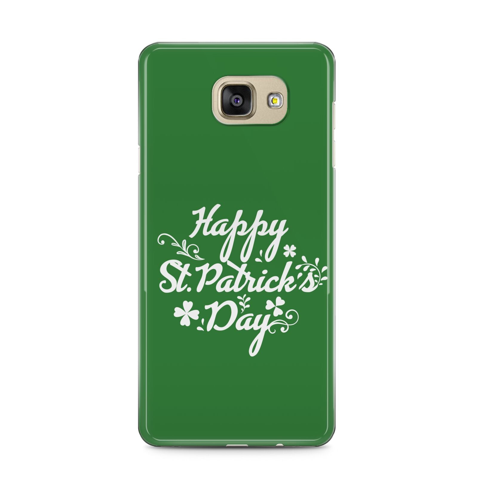 St Patricks Day Samsung Galaxy A5 2016 Case on gold phone