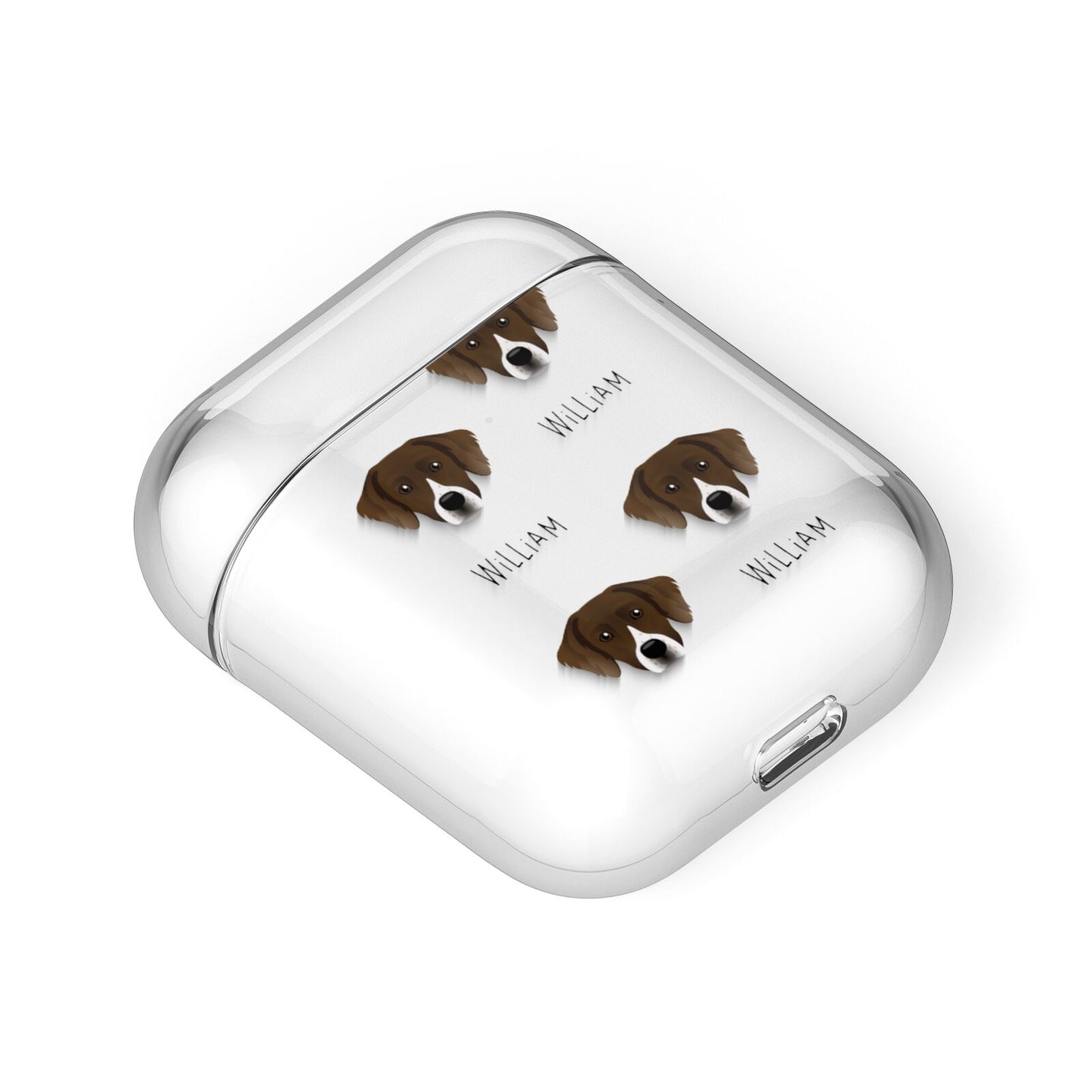 Staffador Icon with Name AirPods Case Laid Flat