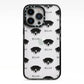 Staffador Icon with Name iPhone 13 Pro Black Impact Case on Silver phone