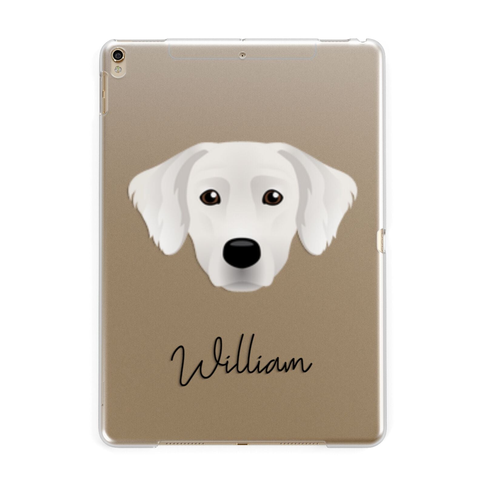 Staffador Personalised Apple iPad Gold Case