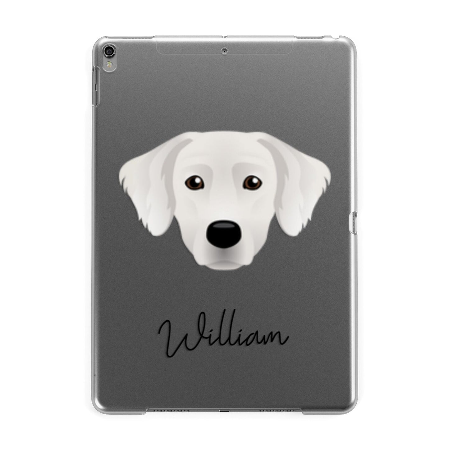 Staffador Personalised Apple iPad Grey Case