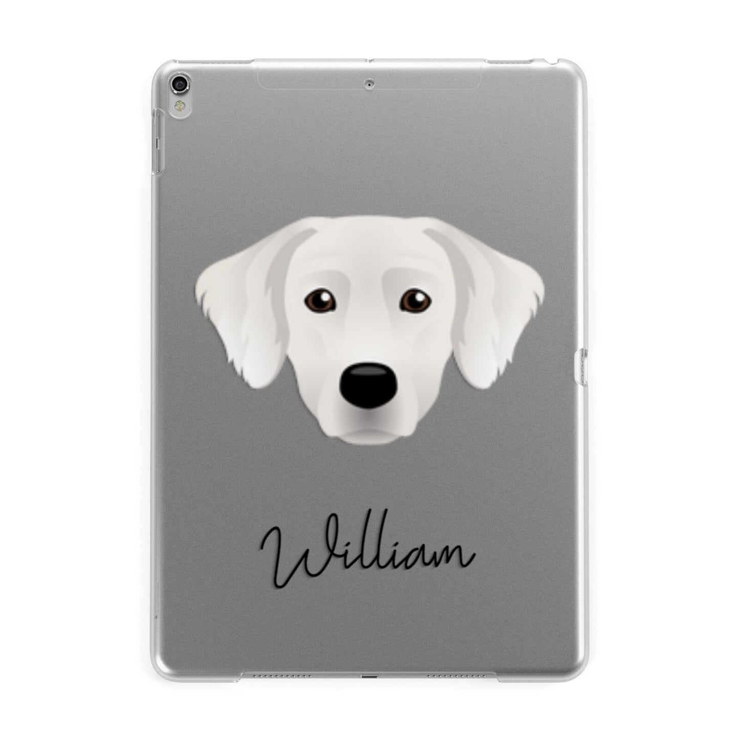 Staffador Personalised Apple iPad Silver Case