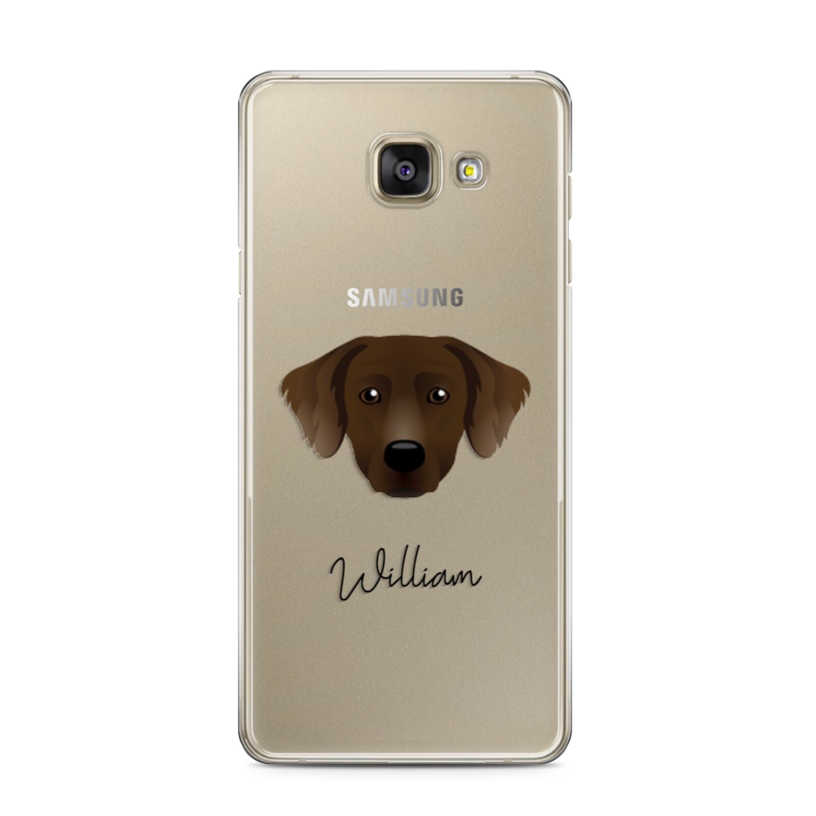 Staffador Personalised Samsung Galaxy A3 2016 Case on gold phone