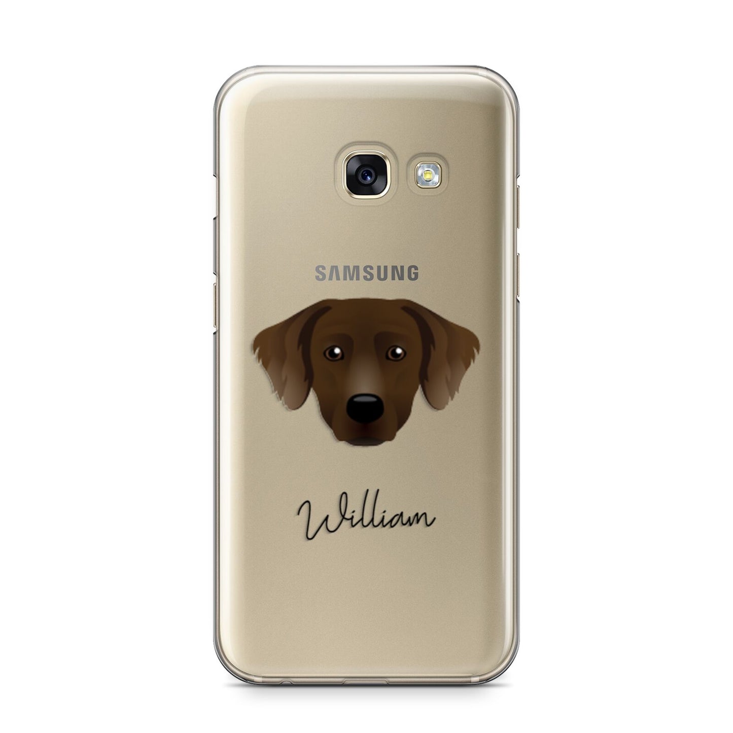 Staffador Personalised Samsung Galaxy A3 2017 Case on gold phone