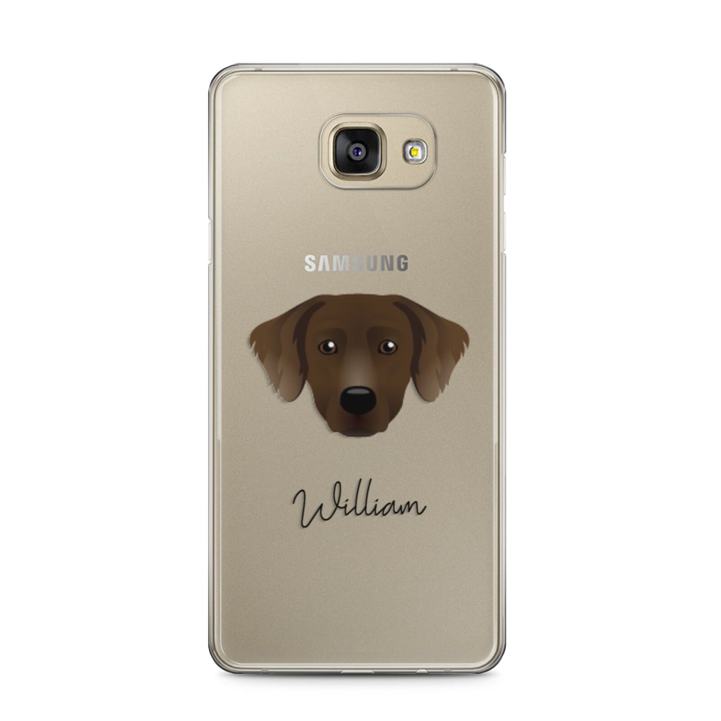 Staffador Personalised Samsung Galaxy A5 2016 Case on gold phone