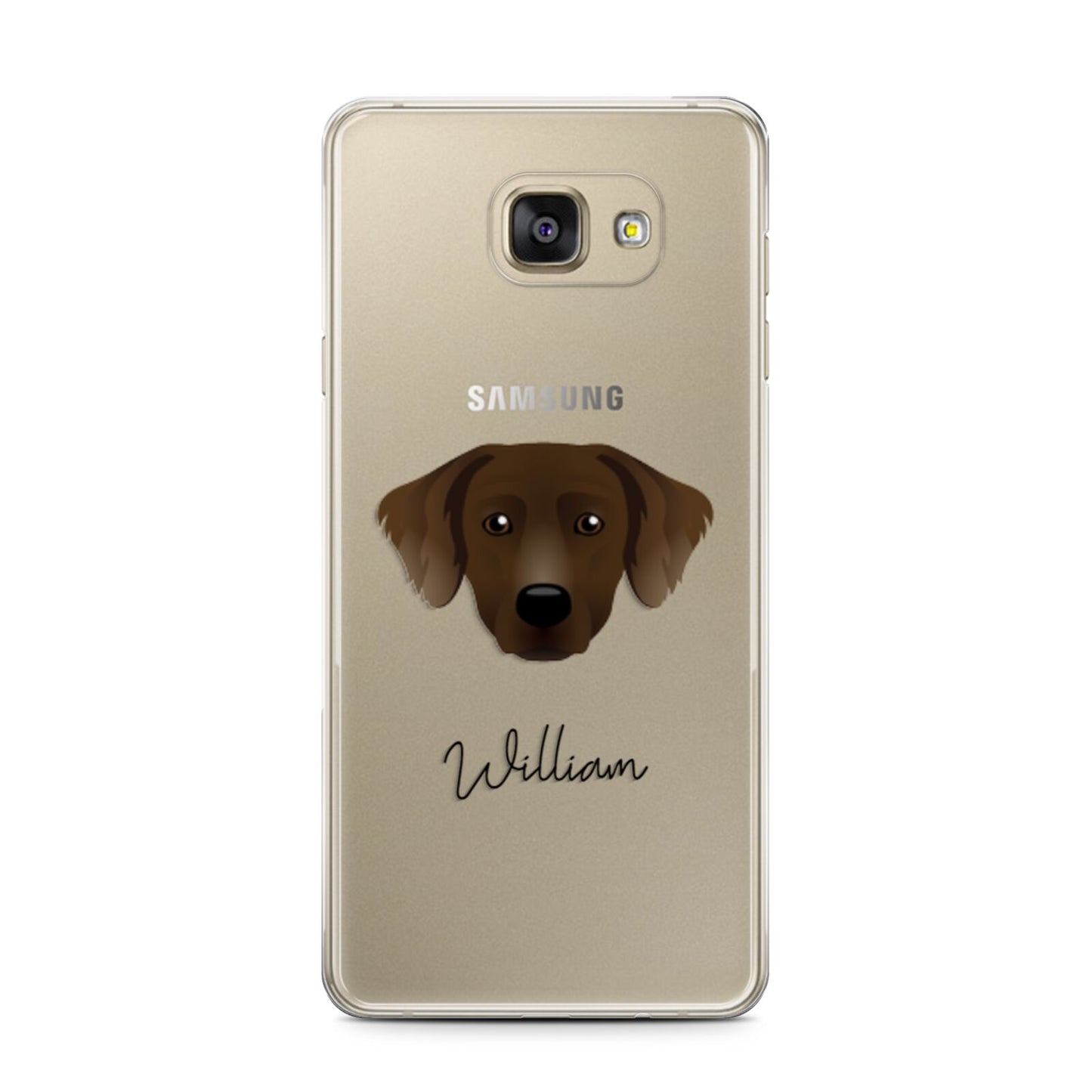 Staffador Personalised Samsung Galaxy A7 2016 Case on gold phone