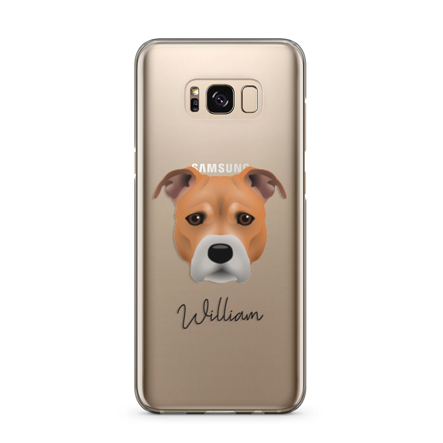 Staffordshire Bull Terrier Personalised Samsung Galaxy S8 Plus Case