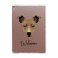 Staffy Jack Personalised Apple iPad Rose Gold Case