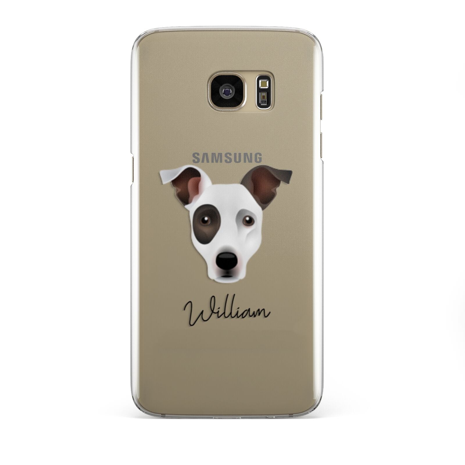 Staffy Jack Personalised Samsung Galaxy S7 Edge Case